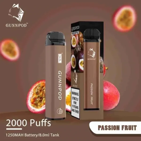 Buy Gunnpod Passion Fruit 2000 Puffs online Australia