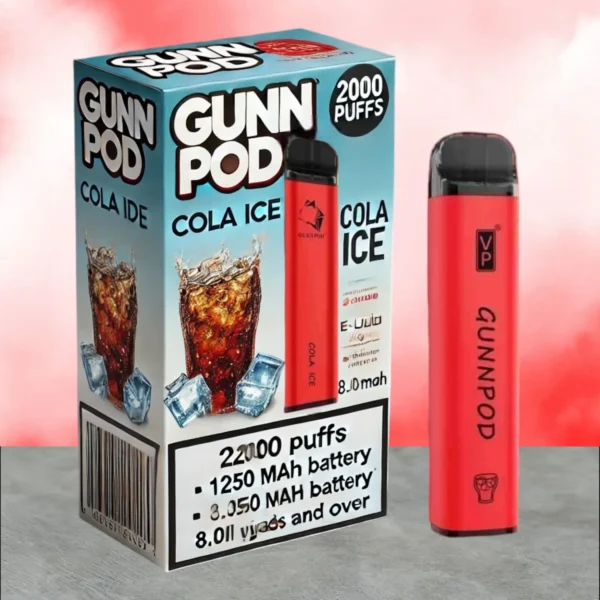 Buy Gunnpod Cola Ice 10 Pack 2000 online Australia