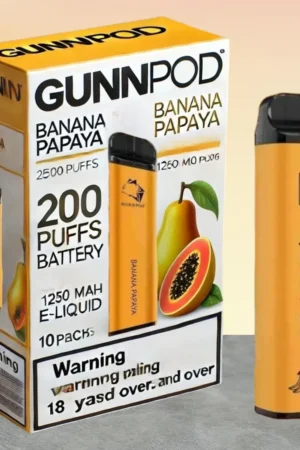 Gunnpod - Banana papaya 10 Pack 2000